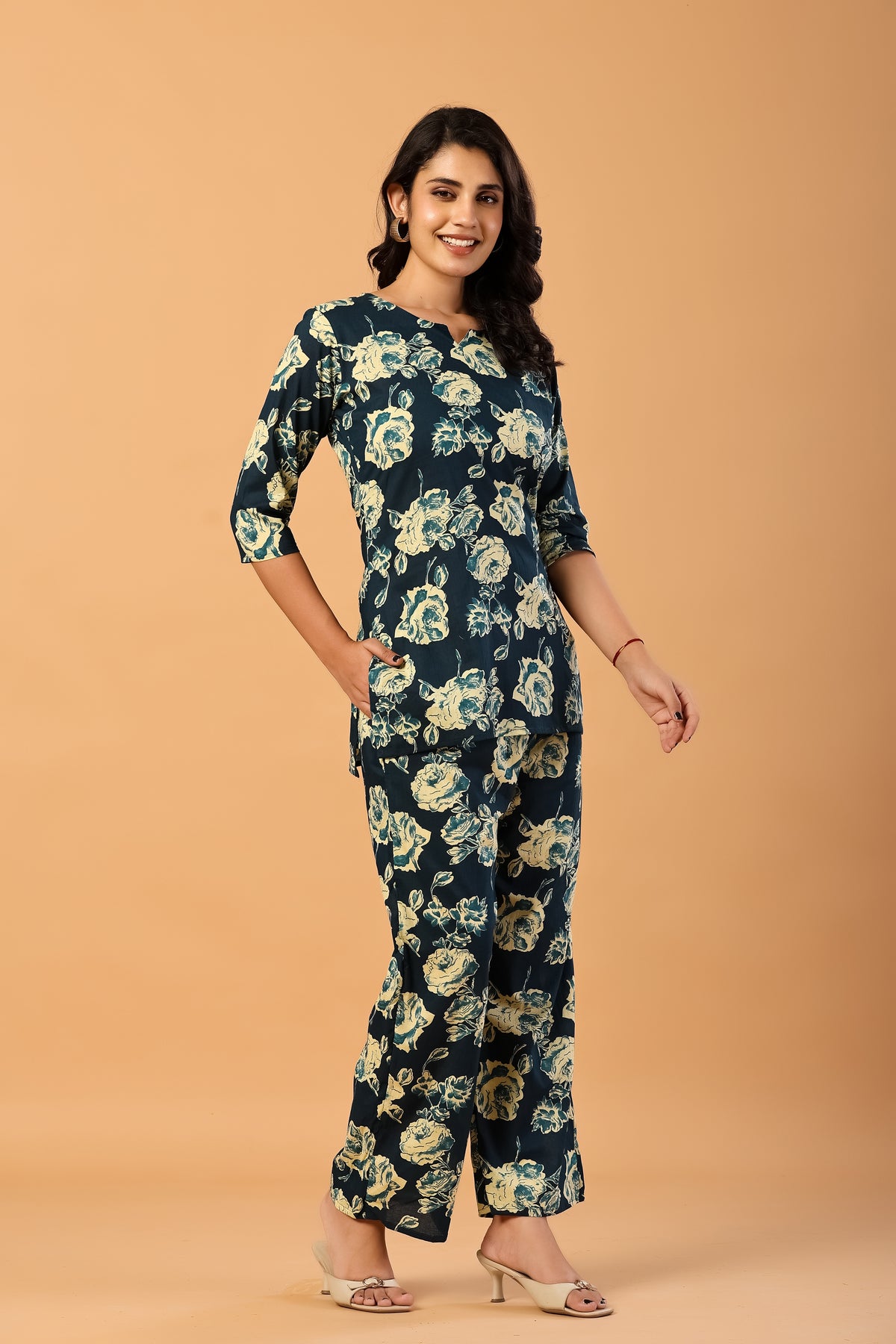 Ecru Petals Co-ord Set