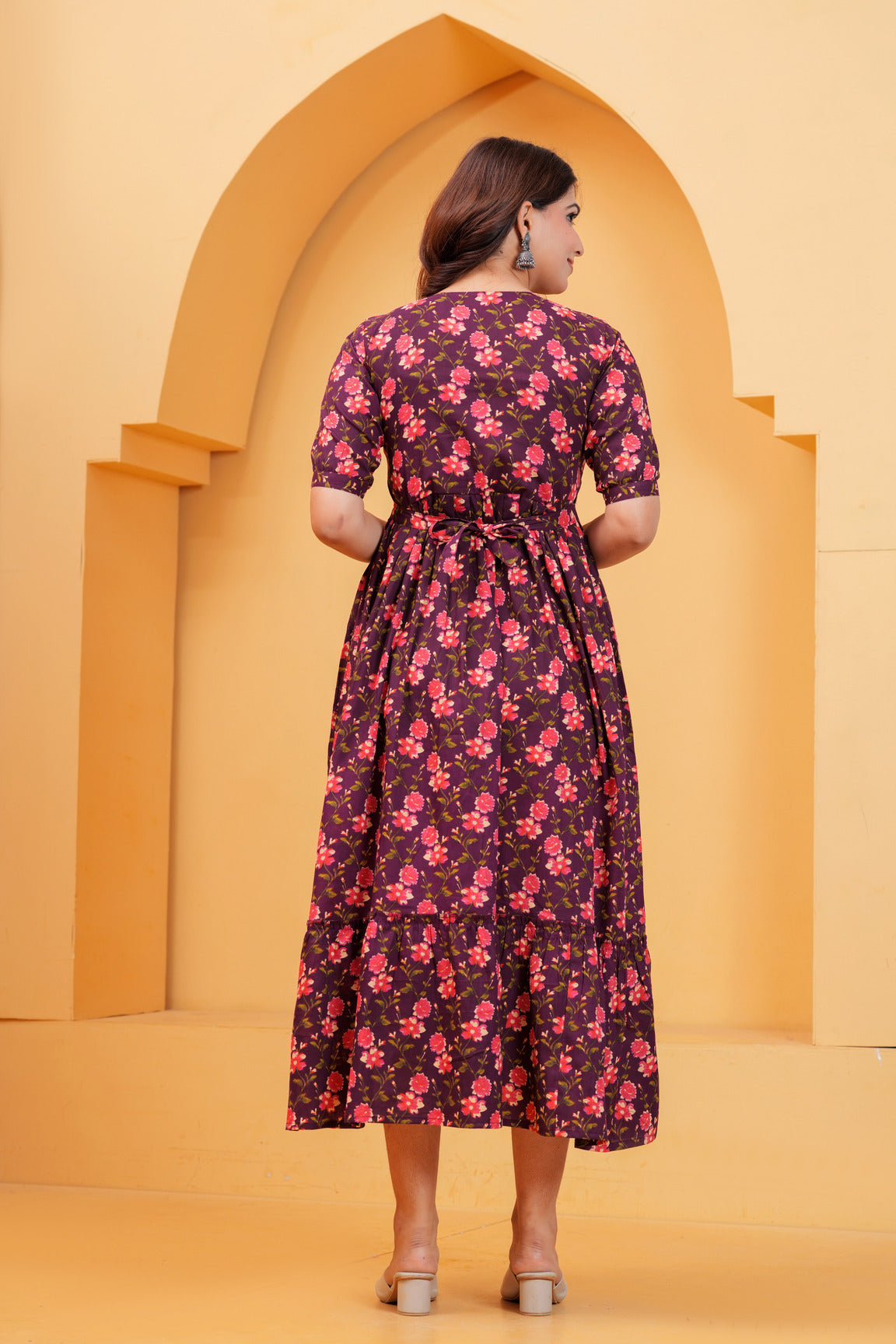 RosΓ© Bloom Maternity Dress πΈ
