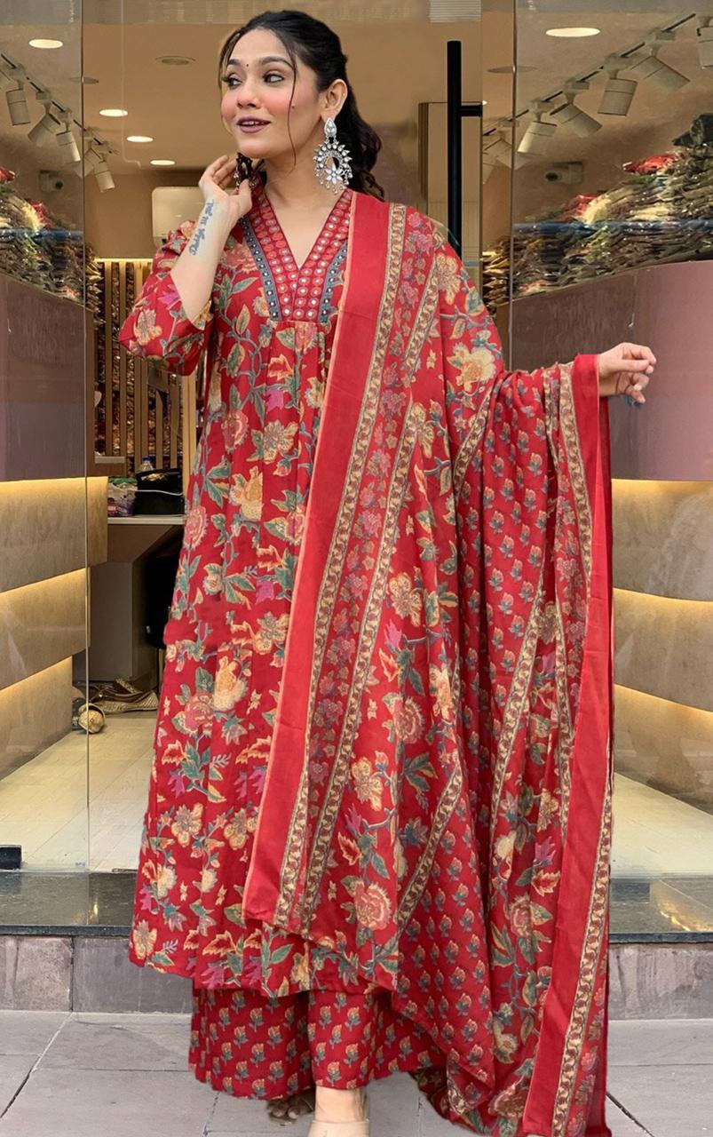 Women’s Cotton Vasanta 3 Piece Kurta Set