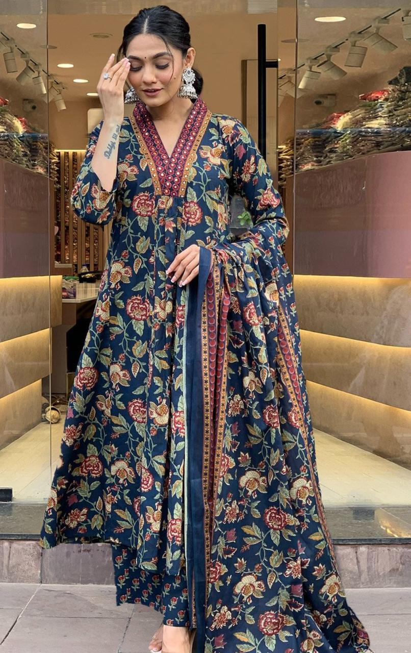 Women’s Cotton Vasanta 3 Piece Kurta Set