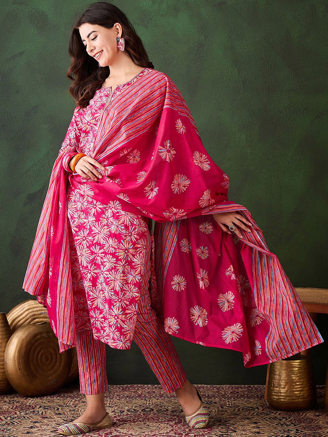 Rani Gulbahar Bloom 3-Piece Suit Set